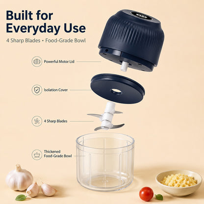 Household Electric Garlic Crusher