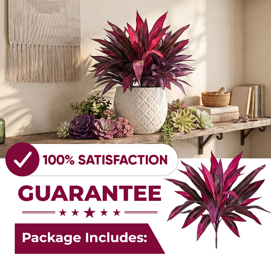 💥BUY 1 GET 1 FREE (2 PCS)🔥Artificial Boston Fern & Dragon's Blood Tree Plants