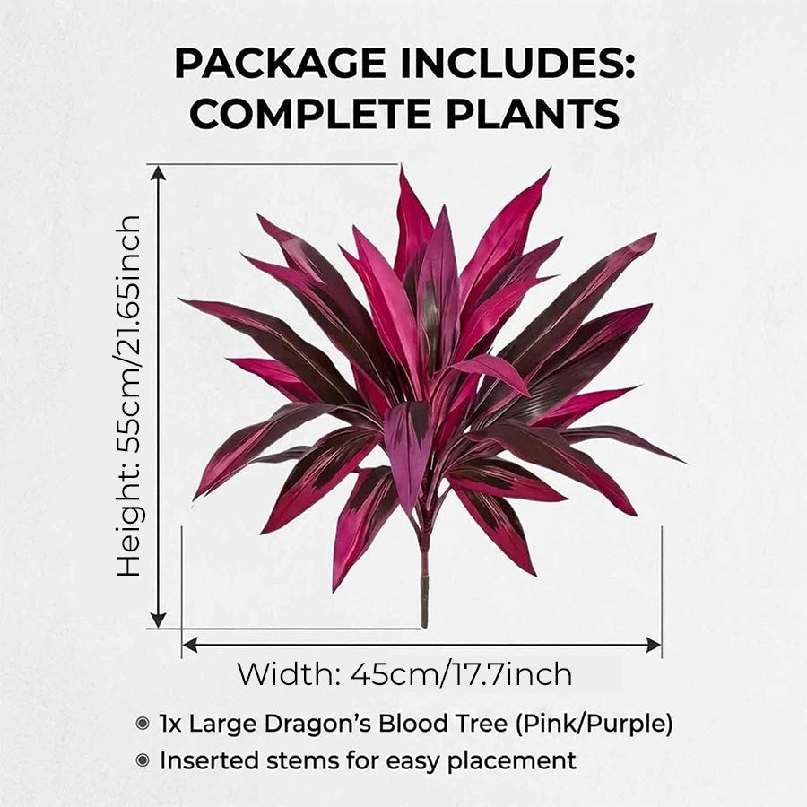💥BUY 1 GET 1 FREE (2 PCS)🔥Artificial Boston Fern & Dragon's Blood Tree Plants